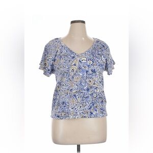 Rafaella Blue Paisley Women's Top